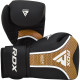 Боксерські рукавиці RDX AURA PLUS T-17 Black Golden 16 унцій 