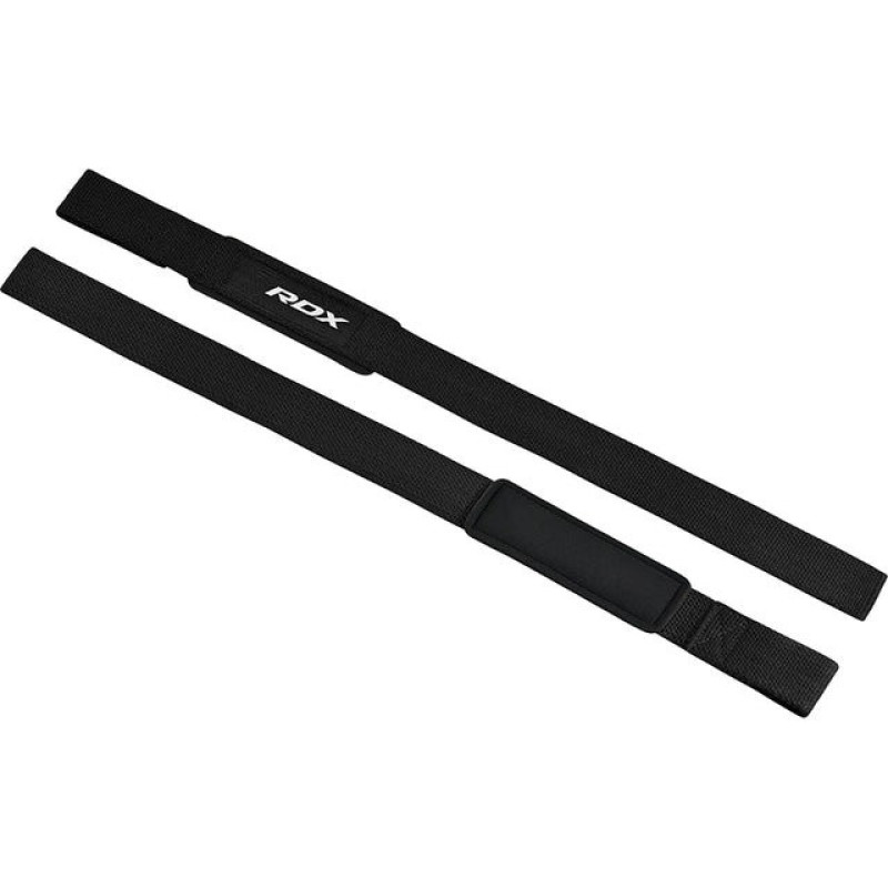 Лямки для тяги RDX W1 Gym Single Strap Black Plus, Длина 60 см, Ширина 4 см, Хлопок, Эластан, Черный