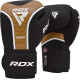 Боксерські рукавиці RDX AURA PLUS T-17 Black Golden 16 унцій 