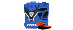 Рукавиці для ММА RDX AURA PLUS T-17 Blue/Black L (капа у комплекті)