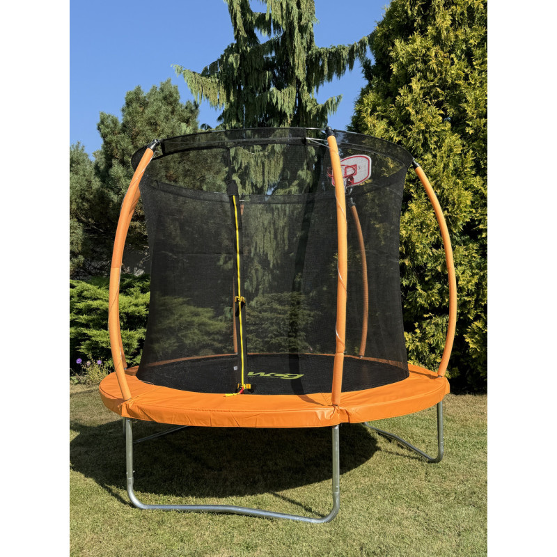 Батут WCG 245 см с внутренней защитной сеткой и LED подсветкой 8FT