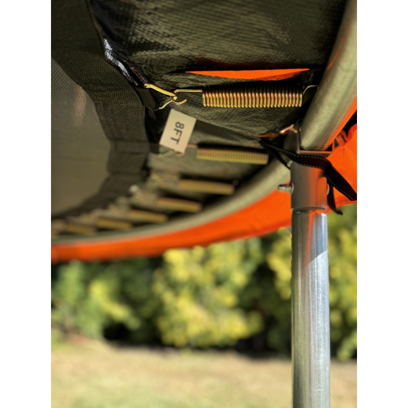 Батут WCG 245 см с внутренней защитной сеткой и LED подсветкой 8FT