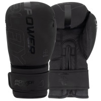 Боксерські рукавиці PowerPlay 3024 Ultra Mat, 12 унцій, Штучна шкіра (PU), Чорний