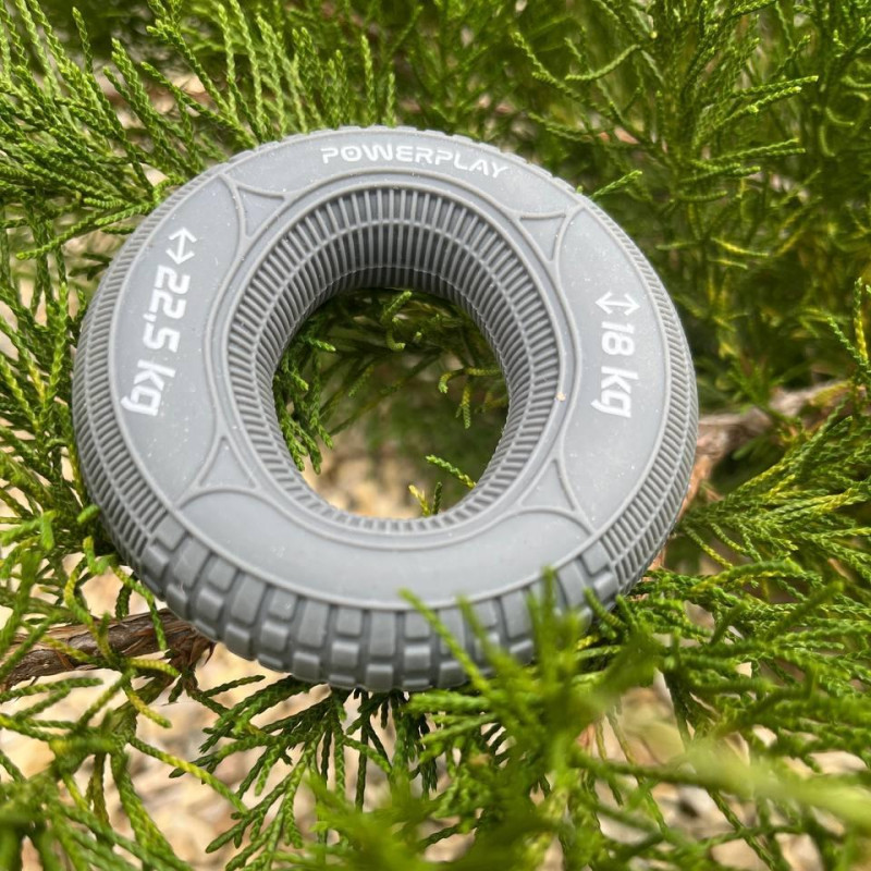 Еспандер кистьовий силіконовий PowerPlay PP-4330 Hand Grip Loops Medium 18-22,5 кг. Сірий