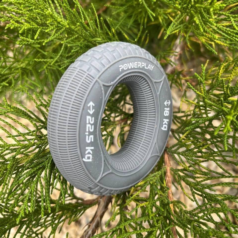 Еспандер кистьовий силіконовий PowerPlay PP-4330 Hand Grip Loops Medium 18-22,5 кг. Сірий