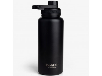 Бутылка для воды из металла с двойной вакуумной изоляцией Bohtal Insulated Sports Bottle 960 мл/32 унции Черный