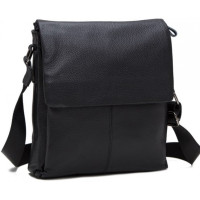 Сумка чоловіча з натуральної шкіри Tiding Bag чорна