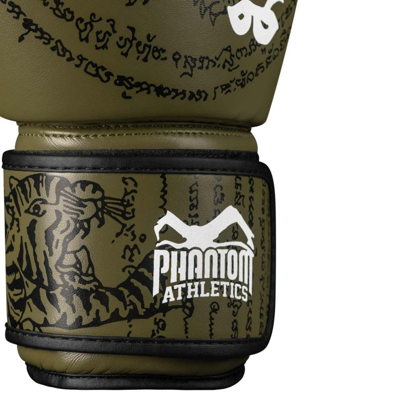 Боксерські рукавиці Phantom Muay Thai Army 14 унцій (Бинти 4м. )