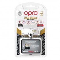 Капа OPRO Gold Braces під брекети доросла (вік 11+) White/Gold (art.102506004)