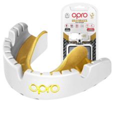 Капа OPRO Gold Braces під брекети доросла (вік 11+) White/Gold (art.102506004)