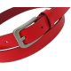 Жіночий шкіряний ремінь Skipper 1629-20 червоний 2 см
