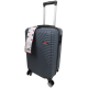 Малый пластиковый чемодан на колесах 45L GD Polo графитовый
