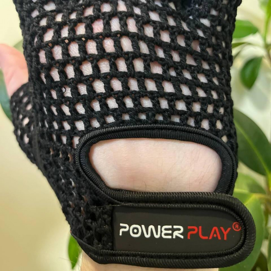 Рукавички для фітнесу PowerPlay 1953 Чорні S