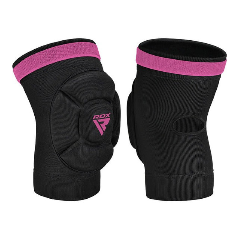 Наколінники спортивні RDX HOSIERY KNEE FOAM K5 BLACK/PINK-M (пара)