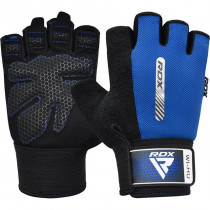 Рукавички для фітнесу RDX W1 HALF BLUE-XL Рукавички для фітнесу RDX W1 HALF BLUE-XL