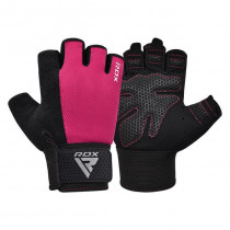 Рукавички для фітнесу RDX W1 Half Pink Plus S Рукавички для фітнесу RDX W1 Half Pink Plus S