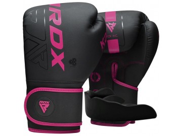 Боксерські рукавиці RDX F6 MATTE PINK-12OZ (капа в комплекті)