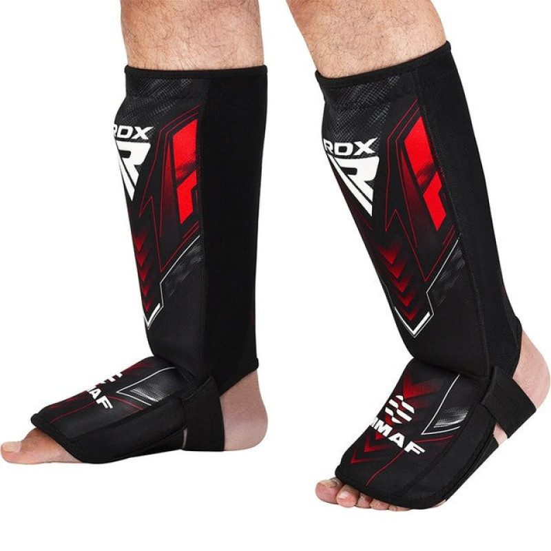Захист для гомілок та стоп RDX NEOPRENE SHIN INSTEP IMMAF-1-RED-M