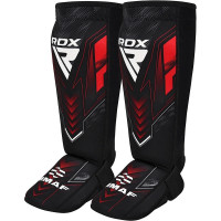 Защита для голеней и стоп RDX NEOPRENE SHIN INSTEP IMMAF-1-RED-M