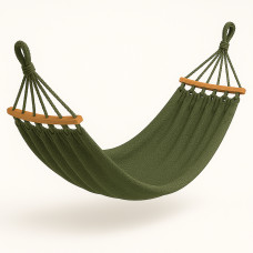 Двомісний гамак з планкою Hygge хакі XXL 200х150 WCG