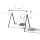 Каркас для дитячої гойдалки WCG 2 Elite Play Frame Двомісна + Гойдалка гніздо Elips + пластикова гойдалка