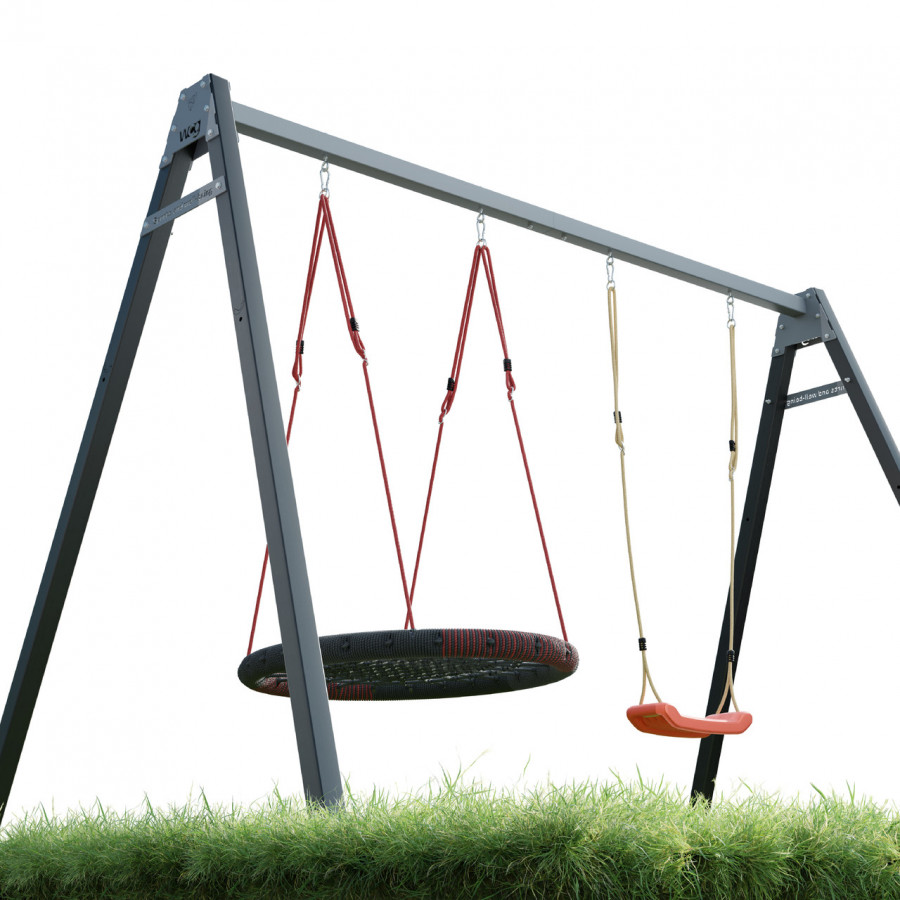 Каркас для детских качелей WCG 2 Elite Play Frame + Качели гнездо Elips + пластиковые качели