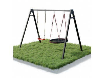 Каркас для детских качелей WCG 2 Elite Play Frame + Качели гнездо Elips + пластиковые качели