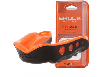 Капа Shock Doctor Gel Max доросла (вік 11+) Black/Orange (art. 6230-BK/OR-AD)
