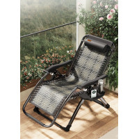 Раскладное кресло из ротанга шезлонг садовый Zero Gravity WCG S-10