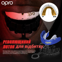 Капа OPRO Gold Braces під брекети доросла (вік 11+) Dark Blue/Pearl (art.102506002) Капа OPRO Gold Braces під брекети доросла (вік 11+) Dark Blue/Pearl (art.102506002)