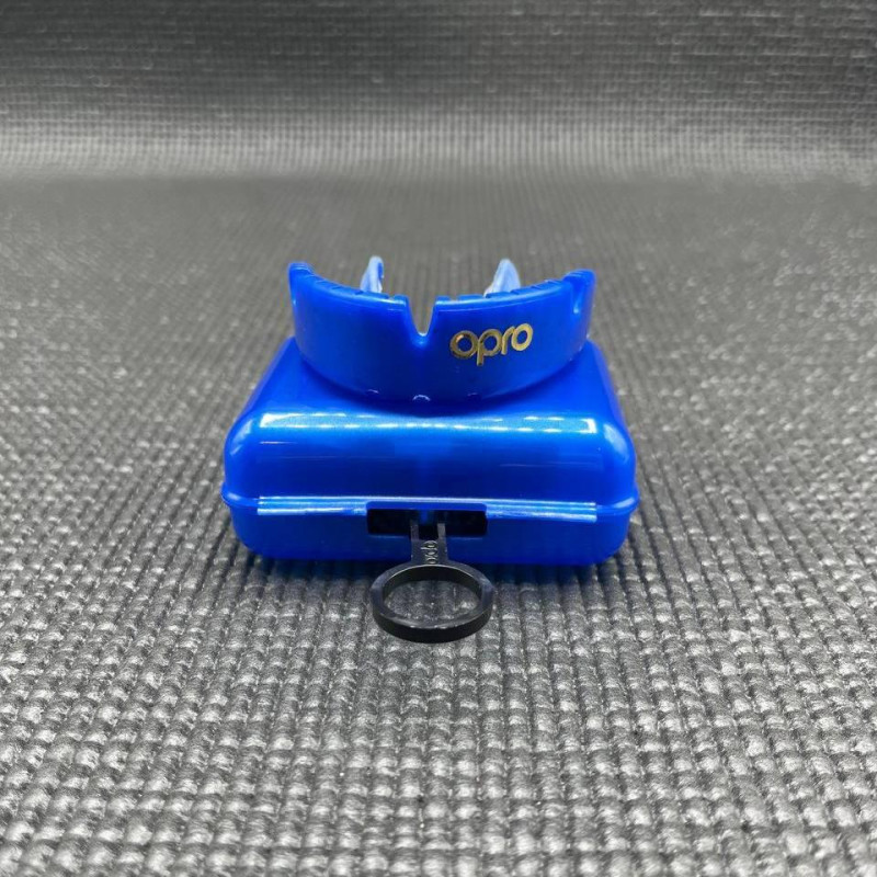 Капа OPRO Gold Braces під брекети доросла (вік 11+) Dark Blue/Pearl (art.102506002)