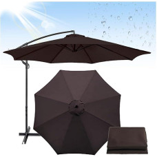 Садовый зонт регулируемый 3 м с наклоном Коричневый + чехол WCG