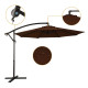 Садовый зонт регулируемый 3 м с наклоном Коричневый + чехол WCG