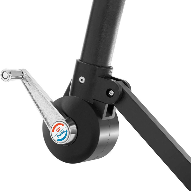 Зонт садовый регулируемый 2,5×2,5 м с наклоном Коричневый + чехол WCG