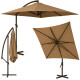 Зонт садовый регулируемый 2,5×2,5 м с наклоном Коричневый + чехол WCG