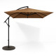 Зонт садовый регулируемый 2,5×2,5 м с наклоном Коричневый + чехол WCG