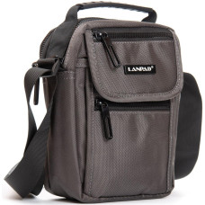 Сумка чоловіча Lanpad на плече сіра