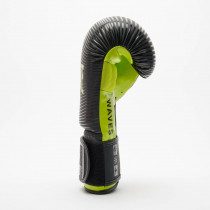 Боксерські рукавиці Leone GN313 WAVES Black 14 унцій (капу в комплекті)