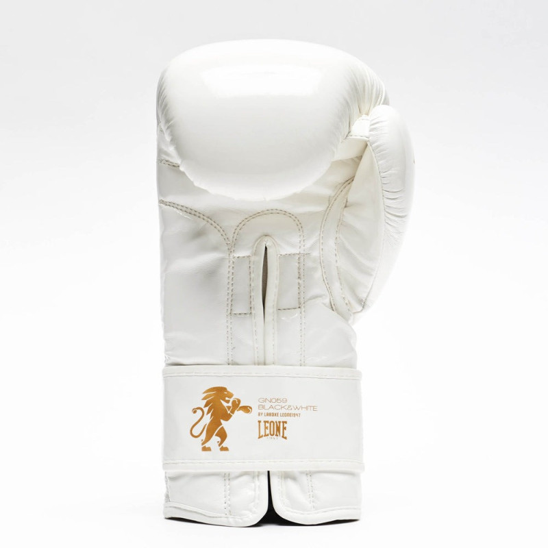 Боксерські рукавиці Leone GN059W White/Gold 16 унцій 