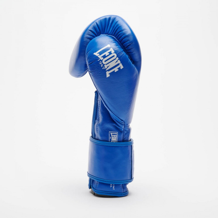 Боксерські рукавиці Leone GN111 THE GREATEST Blue 16 унцій (бинти 4 м. в комплекті)
