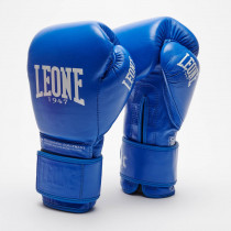 Боксерські рукавиці Leone GN111 THE GREATEST Blue 16 унцій (бинти 4 м. в комплекті)