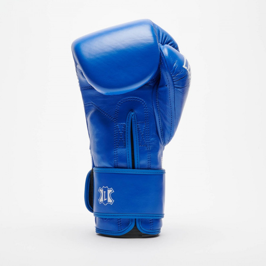 Боксерські рукавиці Leone GN111 THE GREATEST Blue 16 унцій (бинти 4 м. в комплекті)