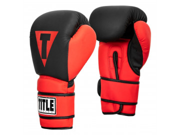 Боксерські рукавиці TITLE Boxing Guts and Glory Black/Red L 14oz