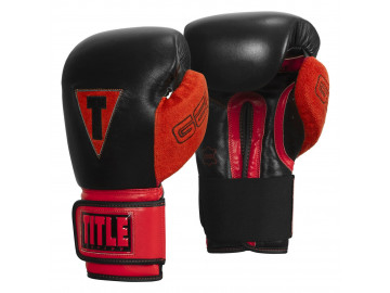 Боксерські рукавиці TITLE Boxing All Heart Bag Gloves 2.0 Black/Red 14 oz