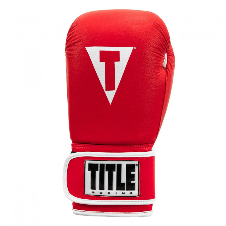 Боксерські рукавиці TITLE Boxing Pro Style Leather Gloves3.0 Red/White 16 oz
