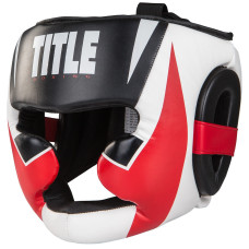 Боксерський шолом TITLE MMA Command Full Black/Red/White M