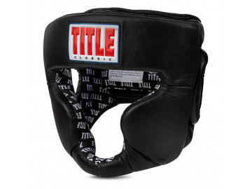 Боксерський шолом TITLE Classic Full Coverage Training Headgear 2.0 Black L