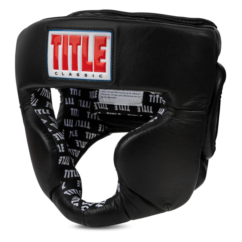 Боксерський шолом TITLE Classic Full Coverage Training Headgear 2.0 Black L 
