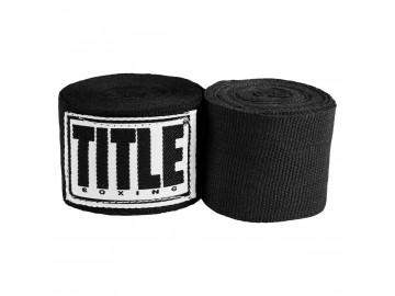 Бинти для боксу TITLE Boxing Mexican Style 180" Black (4.5м.)