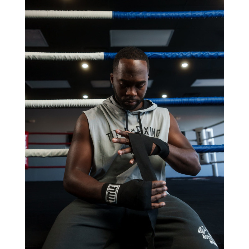 Бинти для боксу TITLE Boxing Mexican Style 180" Black (4.5м.)